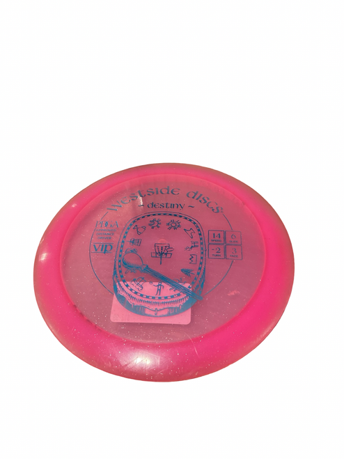 Vist Large View of Product Image Which is Used Westside DESTINY Disc Golf Driver Pink