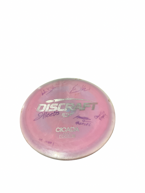 Vist Large View of Product Image Which is Used Discraft CICADA Disc Golf Driver Pink