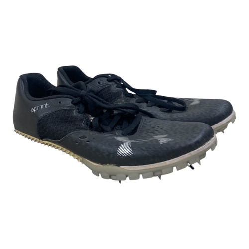 Vist Large View of Product Image Which is Used Under Armour Track & Field Cleats Youth Black Youth 08.0