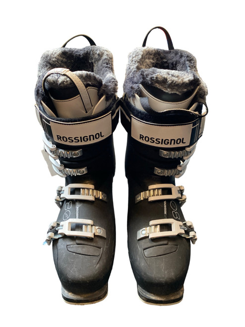 Vist Large View of Product Image Which is Used Rossignol PURE 80 Womens DH Ski Boot Black 255 MP - M07.5 - W08.5