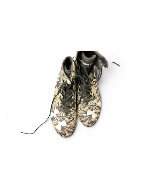 Vist Large View of Product Image Which is Used Under Armour Adult FB Cleats Black Senior 9.5