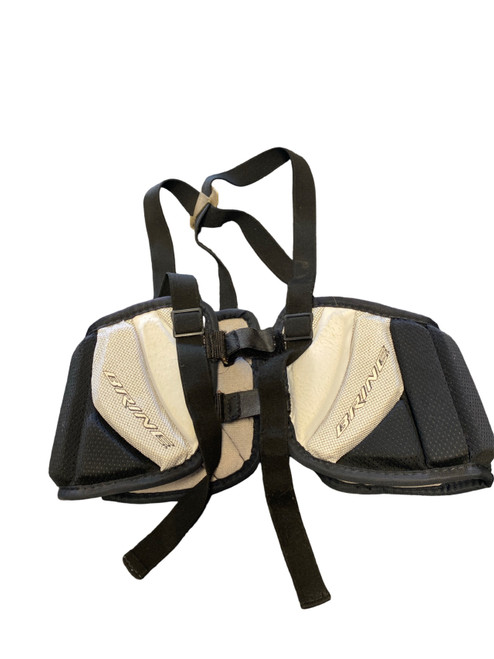 Vist Large View of Product Image Which is Used Brine AVALANCHE Lacrosse Rib Pads Black MD
