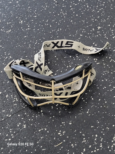 Vist Large View of Product Image Which is Used STX 4SIGHT PLUS Lacrosse Facial Protect Black Senior