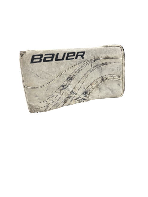 Vist Large View of Product Image Which is Used Bauer RX Senior Goalie Blocker White