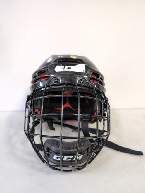 Vist Large View of Product Image Which is Used CCM TACKS 70 Helmet Cage Combo Black SM