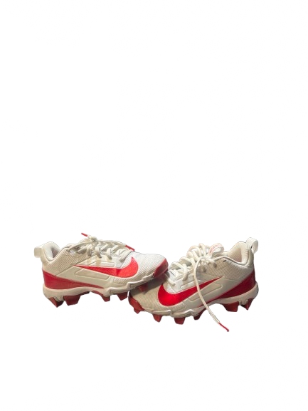 Vist Large View of Product Image Which is Used Nike ALPHA FASTFLEXT FB JNR 3.5 Jr FB Cleats Red And White Junior 03.5