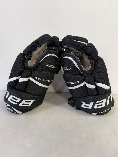 Vist Large View of Product Image Which is Used Bauer CHALLENGER Youth Gloves Black 9"