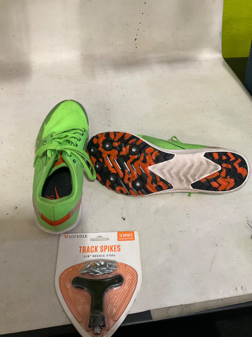 Vist Large View of Product Image Which is Used Brooks Track & Field Cleats Adult Green Senior 8