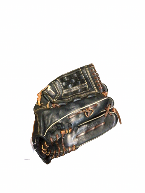 Vist Large View of Product Image Which is Used Mizuno BB/SB Glove RH Throw Black 12 1/2"