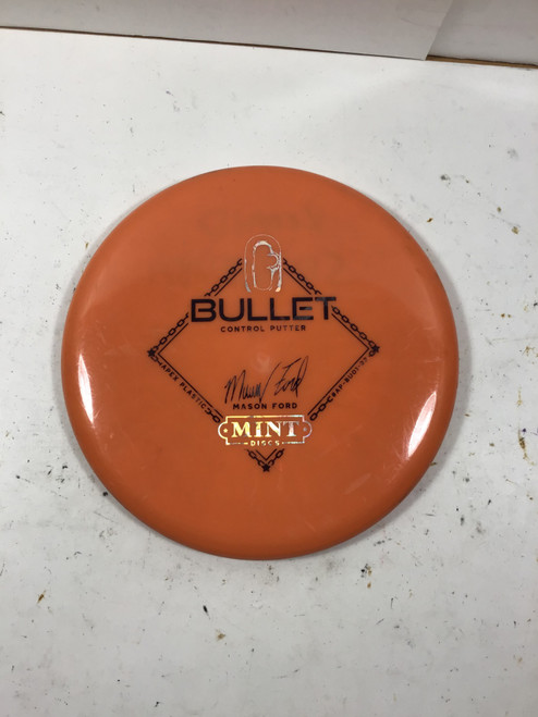 Vist Large View of Product Image Which is Used Mint APEX BULLET Disc Golf Putter Orange 175g