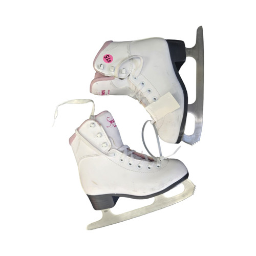 Vist Large View of Product Image Which is Used Jackson SOFTSKATE JUNIOR SKATES Girls Softboot Skate White Junior 01