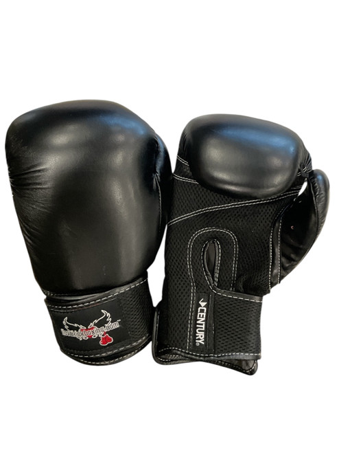 Vist Large View of Product Image Which is Used Century Boxing Gloves Black Senior