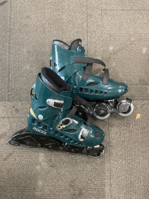Vist Large View of Product Image Which is Used Roces INLINE SKATES Senior Roller Quad Skates Green Senior 12