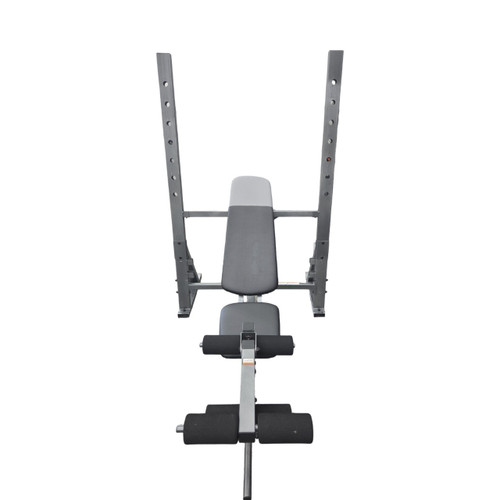 Vist Large View of Product Image Which is Used Golds Gym BENCH AND RACK Olympic Bench