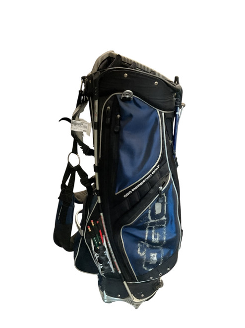 Vist Large View of Product Image Which is Used Ogio EDGE 8 CAVITY STAND BAG Mens Stand Bag Black And Navy Blue