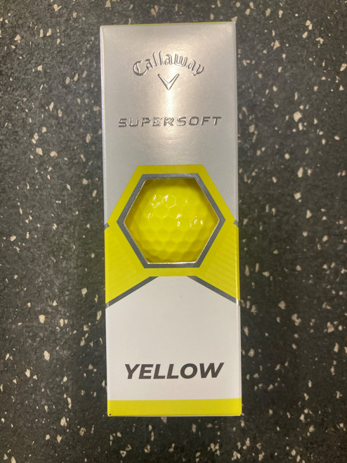 Vist Large View of Product Image Which is Used Callaway SUPERSOFT YELLOW 3 Ball - Golf Ball Sleeve