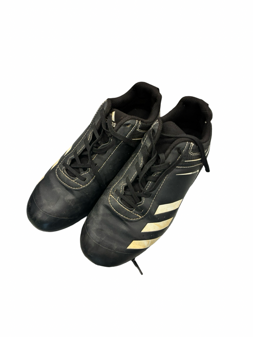 Vist Large View of Product Image Which is Used Adidas BASEBALL CLEAT BB/SB Cleats Black Junior 04.5