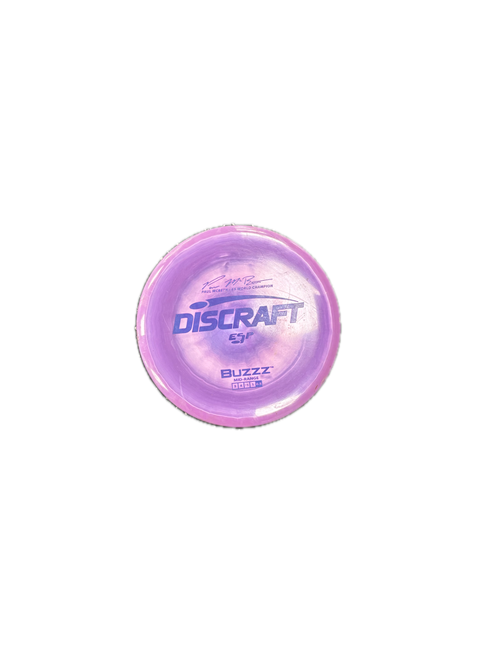 Vist Large View of Product Image Which is Used Discraft BUZZ ESP PAUL MCBETH Disc Golf Mid Range Purple