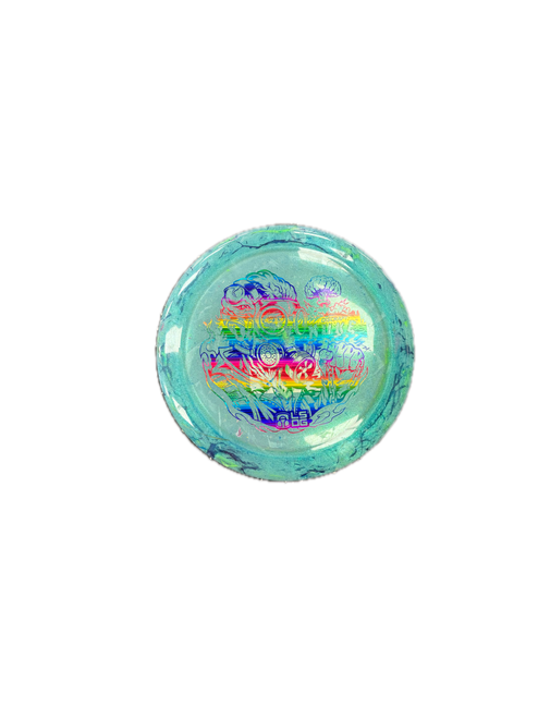 Vist Large View of Product Image Which is Used Discraft NUKE Disc Golf Driver Teal