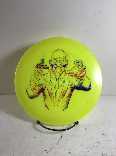 Vist Large View of Product Image Which is Used Discraft BIG Z UNDERTAKER Disc Golf Driver Yellow 169g