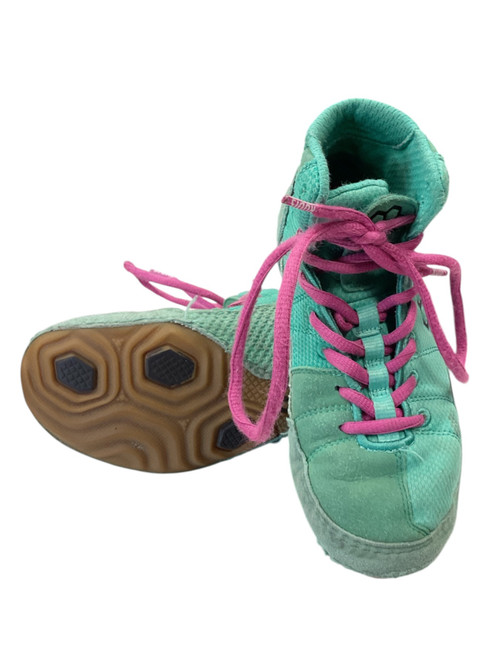 Vist Large View of Product Image Which is Used Rudis Wrestling Shoes Teal Junior 03