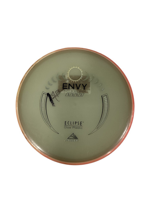 Vist Large View of Product Image Which is Used Axiom ENVY ECLIPSE GLOW PLASTIC PUTTER Disc Golf Putter Clear