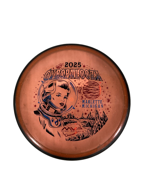 Vist Large View of Product Image Which is Used MVP PARTICLE GYR Disc Golf Putter Orange