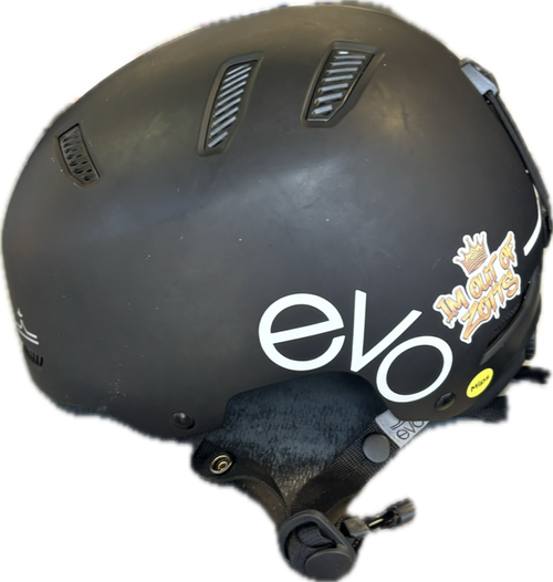 Vist Large View of Product Image Which is Used EVO Snowsport Helmet Youth Black MD