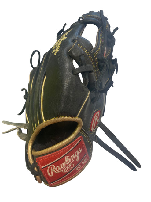Vist Large View of Product Image Which is Used Rawlings SELECT PRO BB/SB Glove RH Throw Black 11 1/4"