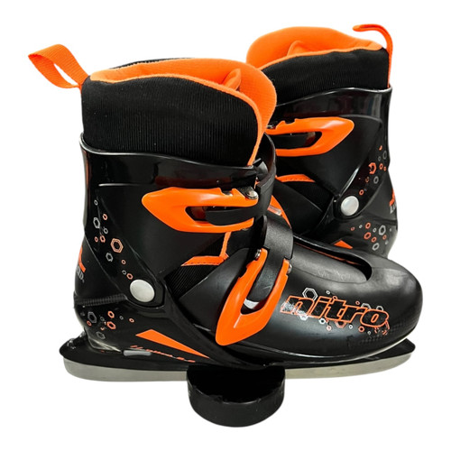 Vist Large View of Product Image Which is Used Lake Placid NITRO 8.8 ADJ 4-7 Junior Hockey Skate Adjustable