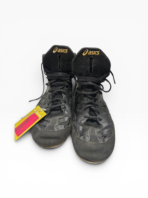 Vist Large View of Product Image Which is Used Asics Wrestling Shoes Black Senior 11.5