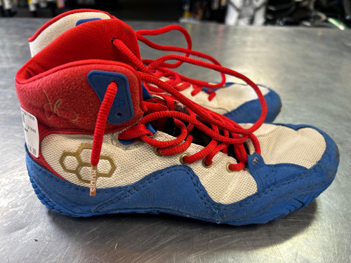 Vist Large View of Product Image Which is Used Rudis Wrestling Shoes White Senior 7