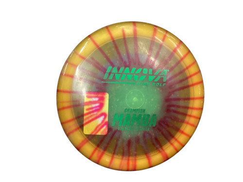 Vist Large View of Product Image Which is Used Innova MAMBA Disc Golf Driver Orange