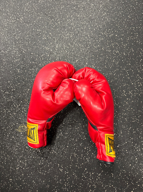 Vist Large View of Product Image Which is Used Everlast Heavy Bag Gloves Red Senior