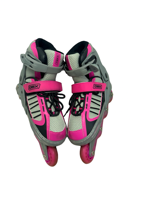 Vist Large View of Product Image Which is Used DBX Inline Skates Pink Adjustable Size 5-8