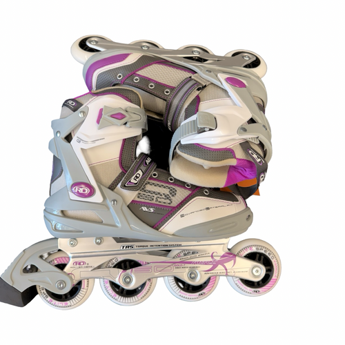 Vist Large View of Product Image Which is Used RollerDerby AERIO Q60 Senior Rec Fitness Skates Purple Senior 8