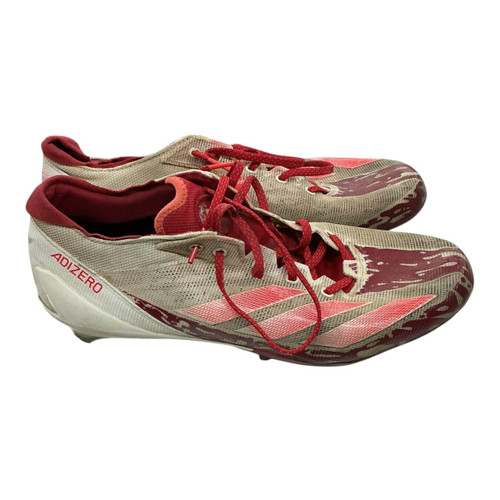 Vist Large View of Product Image Which is Used Adidas ADIZERO Adult FB Cleats Red Senior 11.5