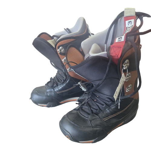 Vist Large View of Product Image Which is Used Burton RULEBOOTS MENS SZ 8.5 Mens Snowboard Boots Orange Senior 8.5