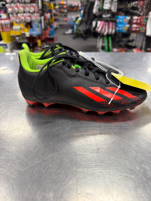 Vist Large View of Product Image Which is Used Adidas Soccer Cleats Black Junior 02.5