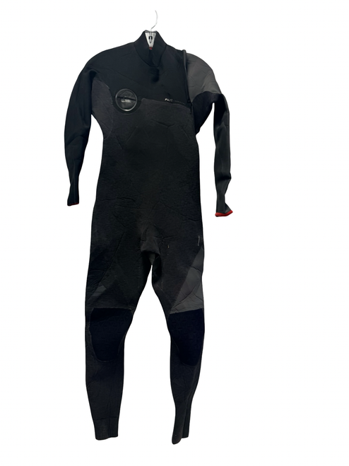 Vist Large View of Product Image Which is Used Quiksilver High Line Series 3/2 Zipperless Mens Full Suit Wetsuit Black MD