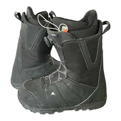 Vist Large View of Product Image Which is Used Burton MOTO BOA Mens Snowboard Boots Black Senior 13