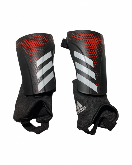 Vist Large View of Product Image Which is Used Adidas Soccer Shin Guards Adult Black LG
