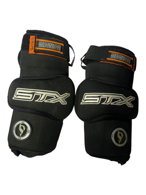 Vist Large View of Product Image Which is Used STX STX Lacrosse Arm Pads/Guards Black MD
