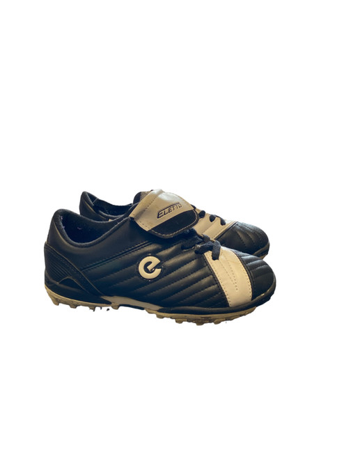Vist Large View of Product Image Which is Used Eletto Soccer Turf Shoes Black Junior 02.5