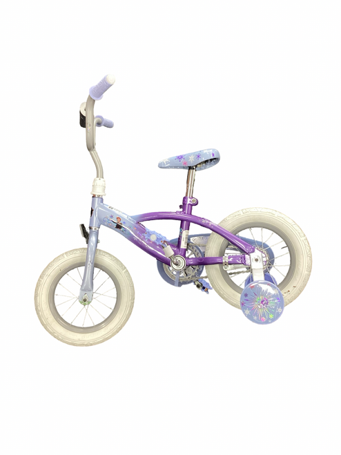 Vist Large View of Product Image Which is Used Huffy FROZEN Training Wheel Bike Girls Carolina Blue 12"