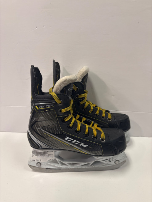Vist Large View of Product Image Which is Used CCM TACKS VECTOR SKATES Junior Hockey Skate Junior 01.5