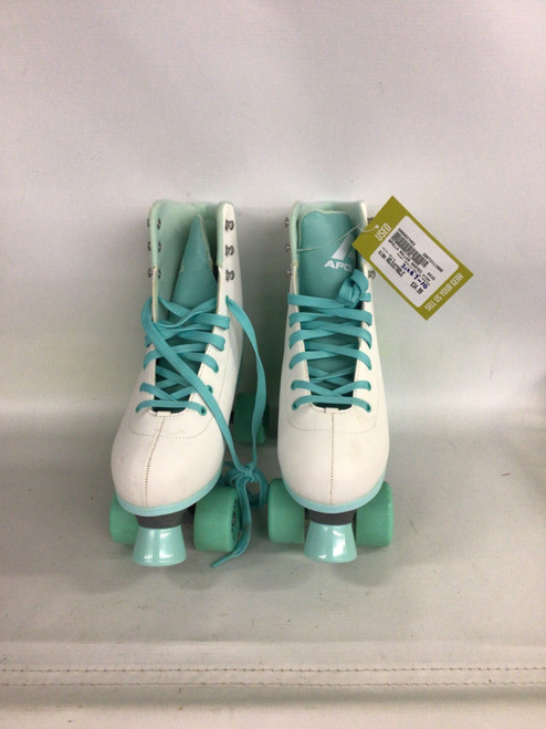 Vist Large View of Product Image Which is Used APOLLO ROLLER SKATES Senior Roller Quad Skates White Adjustable