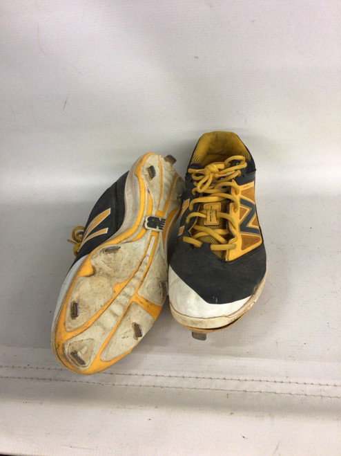 Vist Large View of Product Image Which is Used New Balance BASEBALL CLEATS BB/SB Cleats Yellow Senior 12