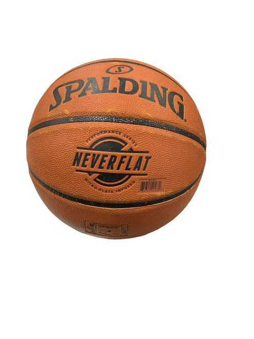 Vist Large View of Product Image Which is Used Spalding NEVERFLAT Basketball Adult Indoor 29 1/2"