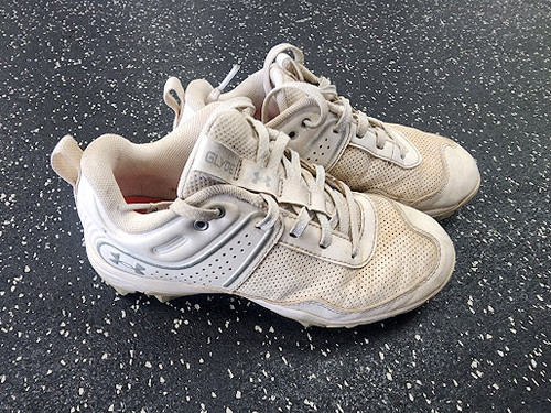 Vist Large View of Product Image Which is Used Under Armour GLYDE LAX Cleats Girls White Junior 03